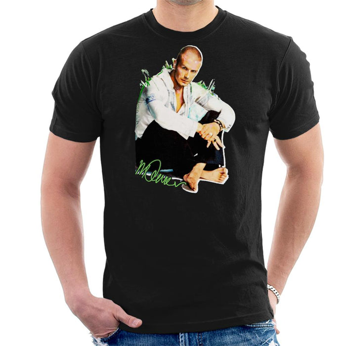 Sidney Maurer Original Portrait Of David Beckham Shaved Head Men's T-Shirt