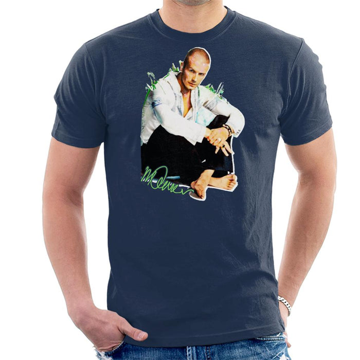 Sidney Maurer Original Portrait Of David Beckham Shaved Head Men's T-Shirt