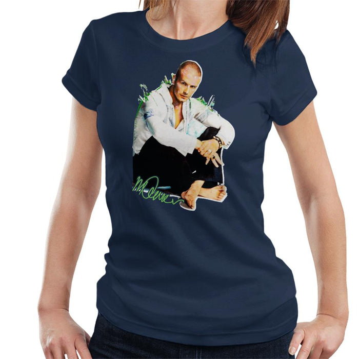 Sidney Maurer Original Portrait Of David Beckham Shaved Head Women's T-Shirt