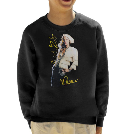 Sidney Maurer Original Portrait Of Supermodel Kate Moss Kid's Sweatshirt