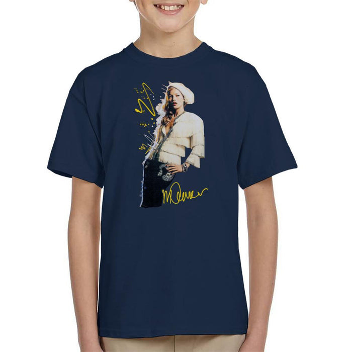 Sidney Maurer Original Portrait Of Supermodel Kate Moss Kid's T-Shirt