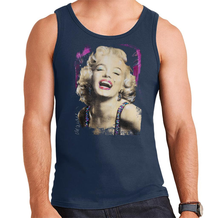 Sidney Maurer Original Portrait Of Marilyn Monroe Pink Lips Men's Vest