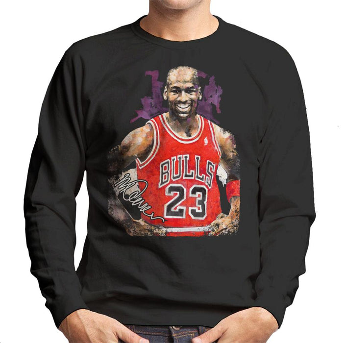 Sidney Maurer Original Portrait Of Michael Jordan Chicago Bulls Vest Men's Sweatshirt