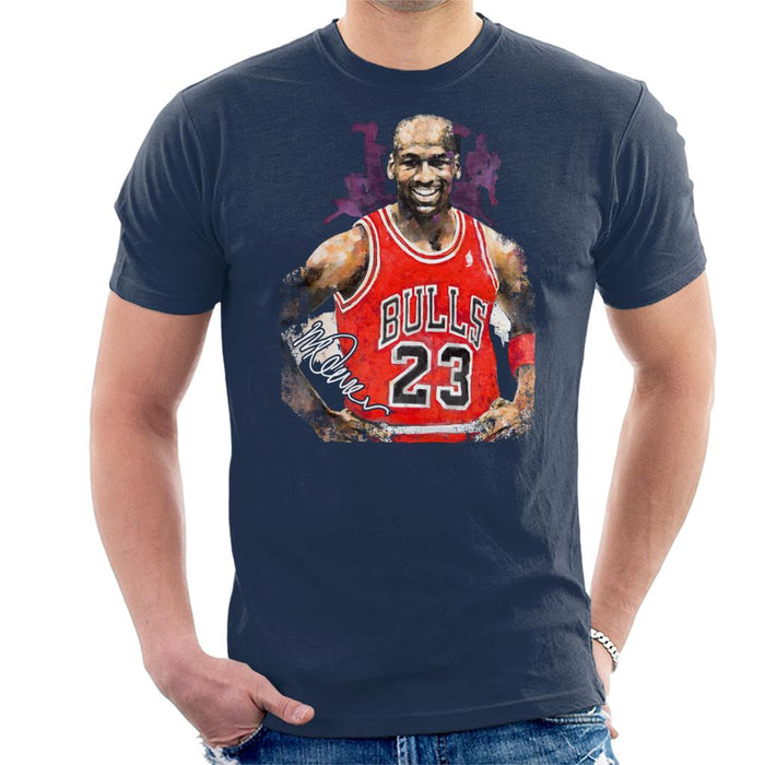 Sidney Maurer Original Portrait Of Michael Jordan Chicago Bulls Vest Men's T-Shirt