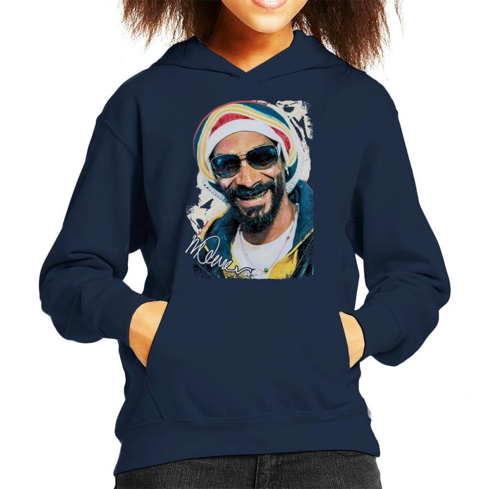 Sidney Maurer Original Portrait Of Snoop Dogg Gold Grill Kid's Hooded Sweatshirt