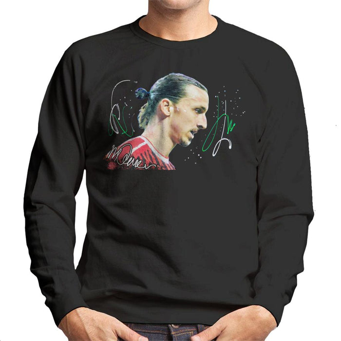 Sidney Maurer Original Portrait Of Zlatan Ibrahimovic Men's Sweatshirt