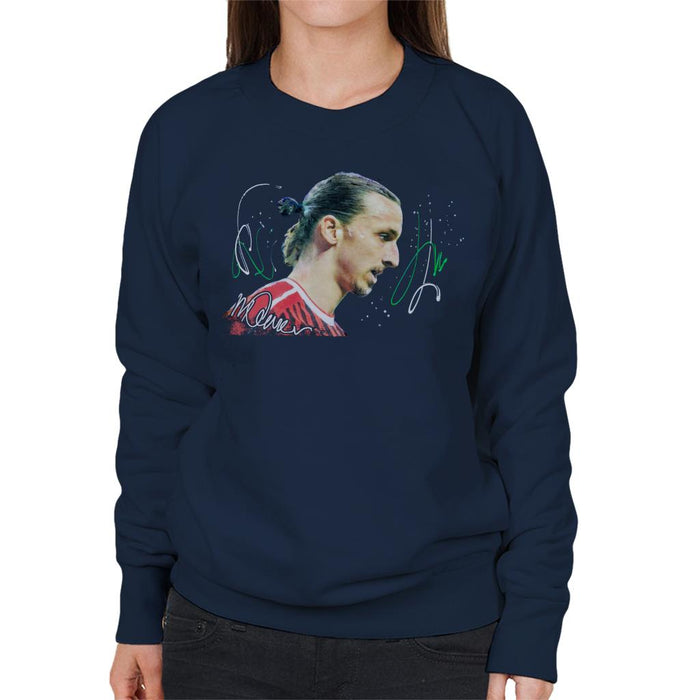 Sidney Maurer Original Portrait Of Zlatan Ibrahimovic Women's Sweatshirt