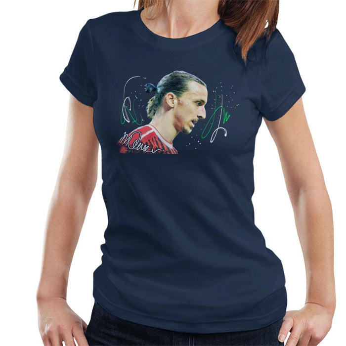 Sidney Maurer Original Portrait Of Zlatan Ibrahimovic Women's T-Shirt