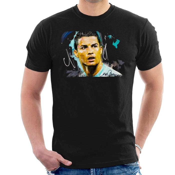 Sidney Maurer Original Portrait Of Footballer Cristiano Ronaldo Men's T-Shirt