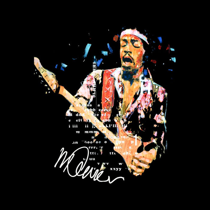 Sidney Maurer Original Portrait Of Guitarist Jimi Hendrix Men's Sweatshirt