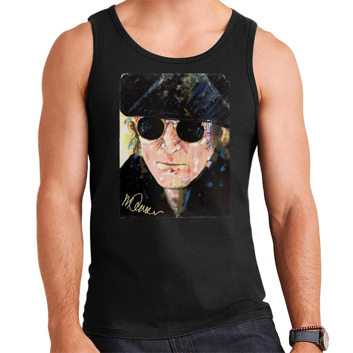 Sidney Maurer Original Portrait Of John Lennon Hat And Sunglasses Men's Vest