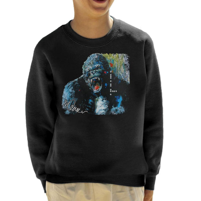Sidney Maurer Original Portrait Of King Kong Kid's Sweatshirt