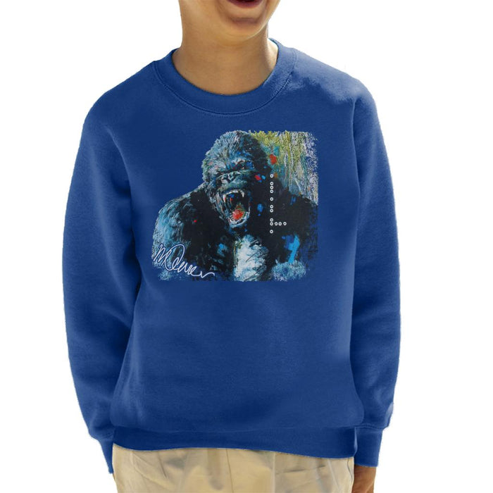 Sidney Maurer Original Portrait Of King Kong Kid's Sweatshirt
