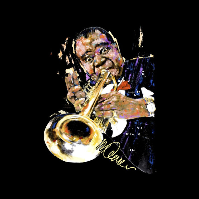 Sidney Maurer Original Portrait Of Louis Armstrong With Trumpet Women's T-Shirt