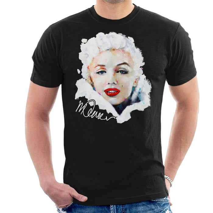 Sidney Maurer Original Portrait Of Actress Marilyn Monroe Men's T-Shirt