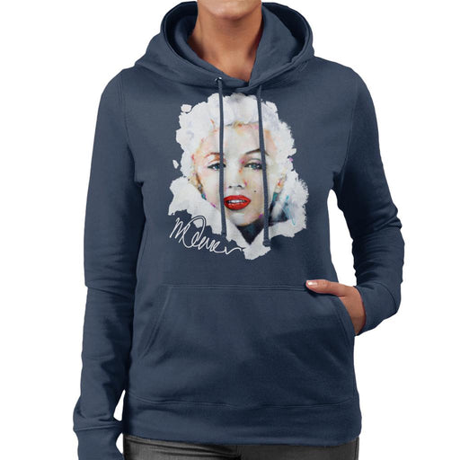 Sidney Maurer Original Portrait Of Actress Marilyn Monroe Women's Hooded Sweatshirt