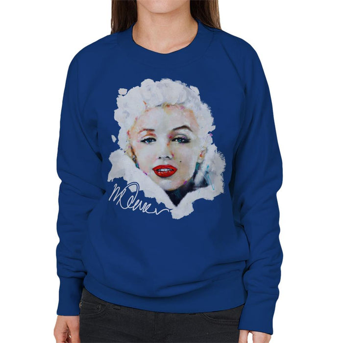 Sidney Maurer Original Portrait Of Actress Marilyn Monroe Women's Sweatshirt