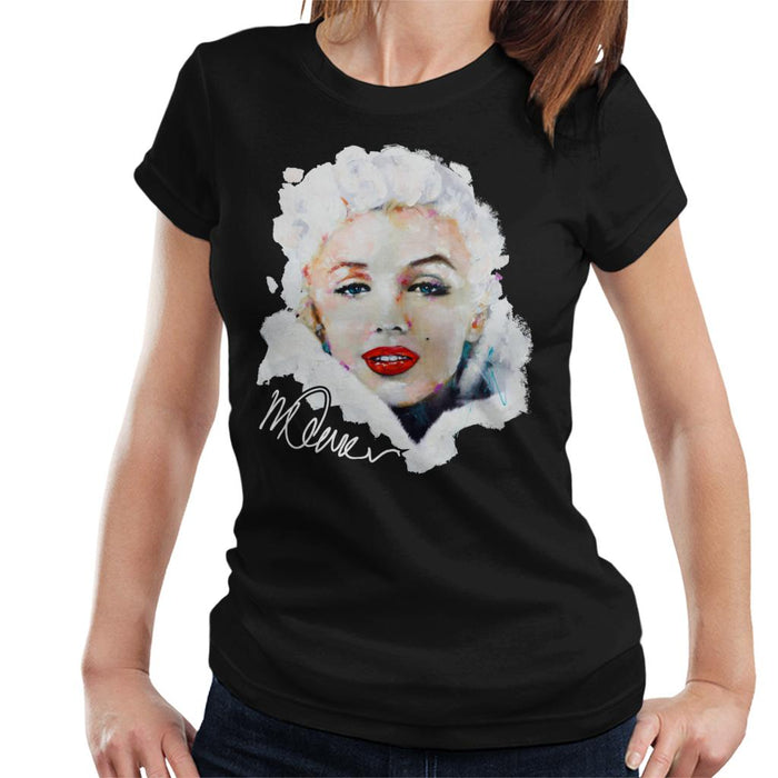 Sidney Maurer Original Portrait Of Actress Marilyn Monroe Women's T-Shirt