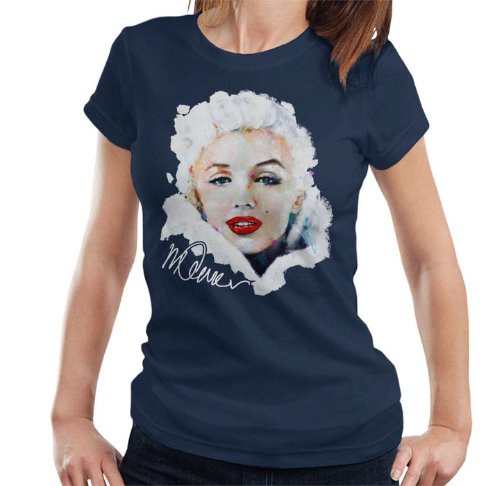 Sidney Maurer Original Portrait Of Actress Marilyn Monroe Women's T-Shirt