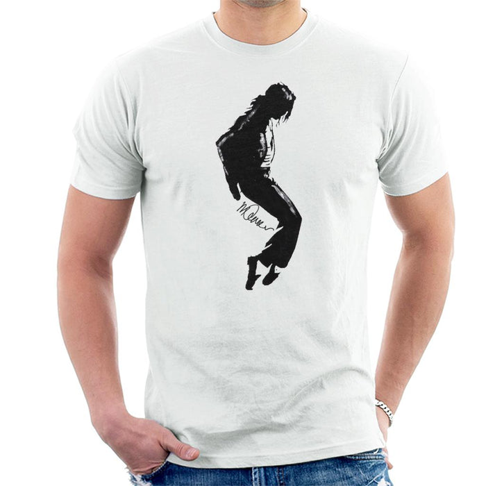 Sidney Maurer Original Portrait Of Michael Jackson Silhouette Men's T-Shirt