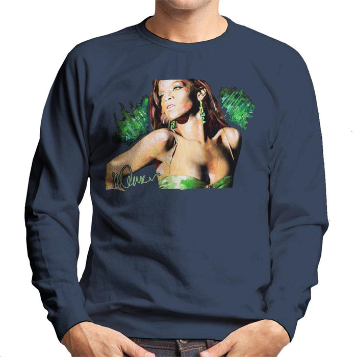 Sidney Maurer Original Portrait Of Rihanna Earrings Men's Sweatshirt