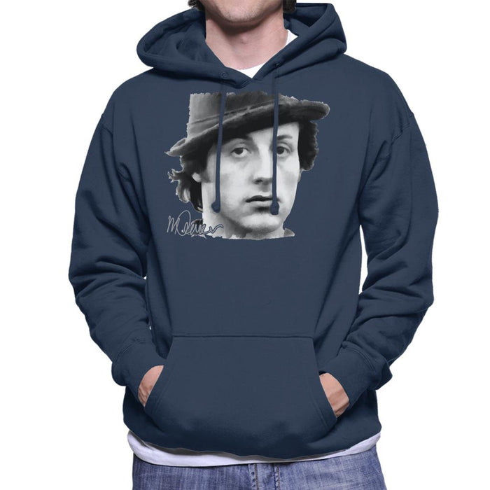 Sidney Maurer Original Portrait Of Sylvester Stallone Hat Men's Hooded Sweatshirt