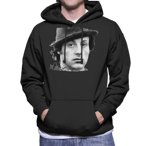 Sidney Maurer Original Portrait Of Sylvester Stallone Hat Men's Hooded Sweatshirt