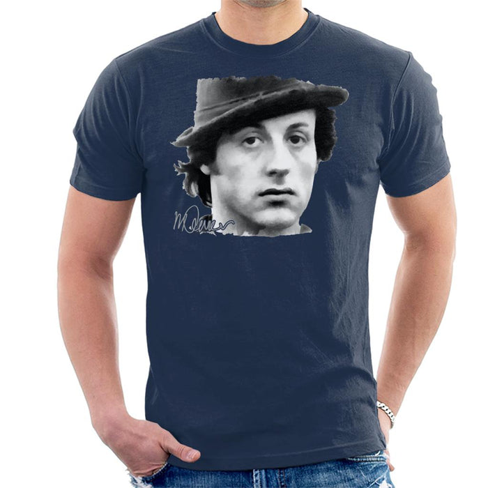 Sidney Maurer Original Portrait Of Sylvester Stallone Hat Men's T-Shirt