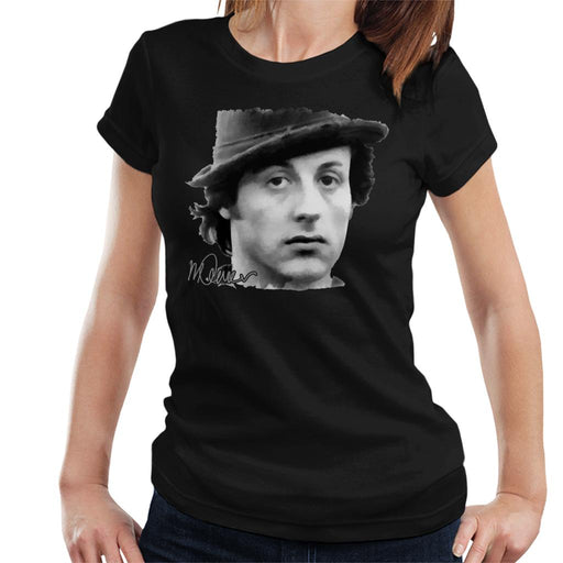 Sidney Maurer Original Portrait Of Sylvester Stallone Hat Women's T-Shirt