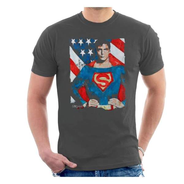 Sidney Maurer Original Portrait Of Superman Christopher Reeve Men's T-Shirt
