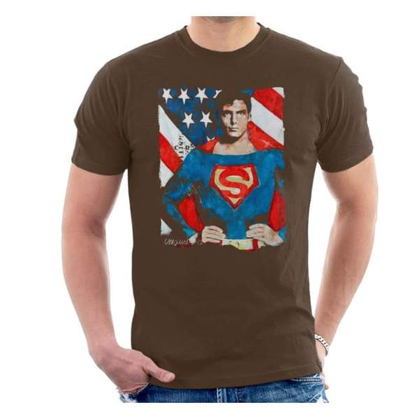 Sidney Maurer Original Portrait Of Superman Christopher Reeve Men's T-Shirt